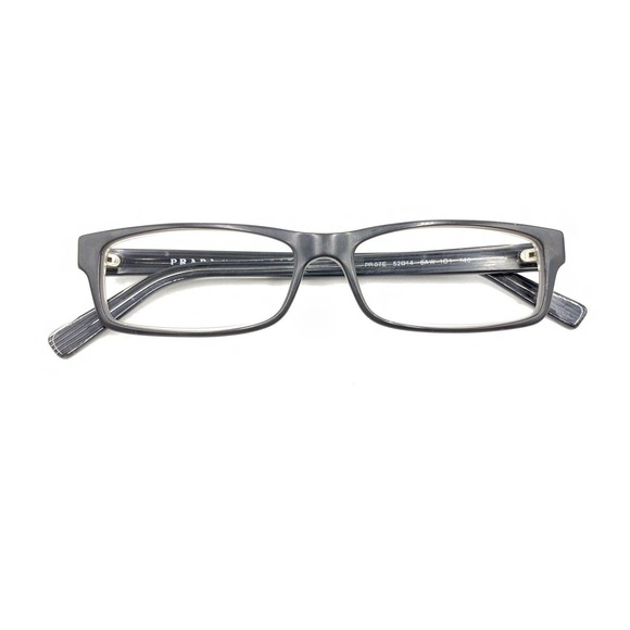 Prada VPR 07E 6AW-1O1 Black Gray Eyeglasses Frames 52-14 140 Italy Designer - Picture 12 of 12
